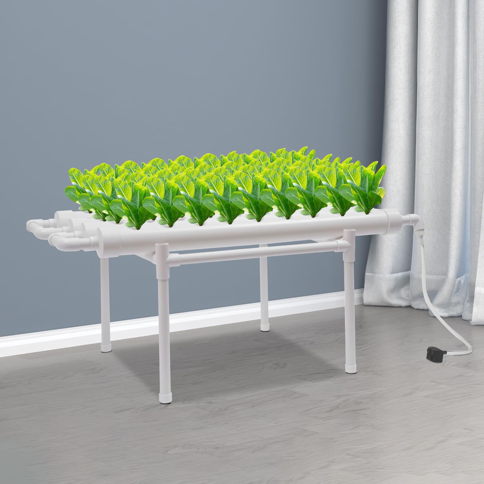 Hydroponic Grow Kit 36 Fori 4 Tubi di Coltivazione Idroponica Sistemi di Coltivazione Di Piante Senza Terra per Giardino Idroponico, Casa E Ufficio