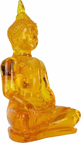 Miniatura 6 de BUDDHO Estatua de Buda superando las tentaciones de Buda de 4 pulgadas de alto. Estatua de Buda tailandesa de resina de polietileno para decoración