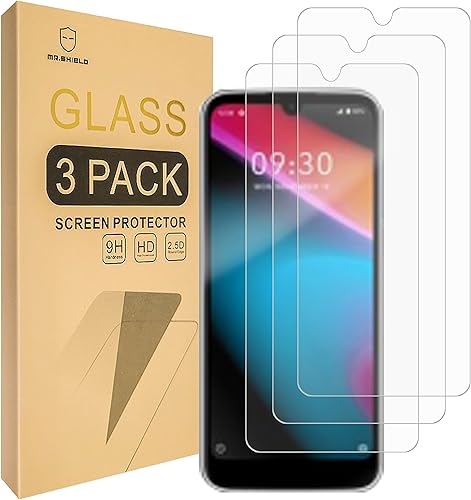 Mr.Shield Paquete de 3 Protector de pantalla para Sense TW-102  SENSE TW102 vidrio templado vidrio japonés con dureza 9H Protector de pantalla con