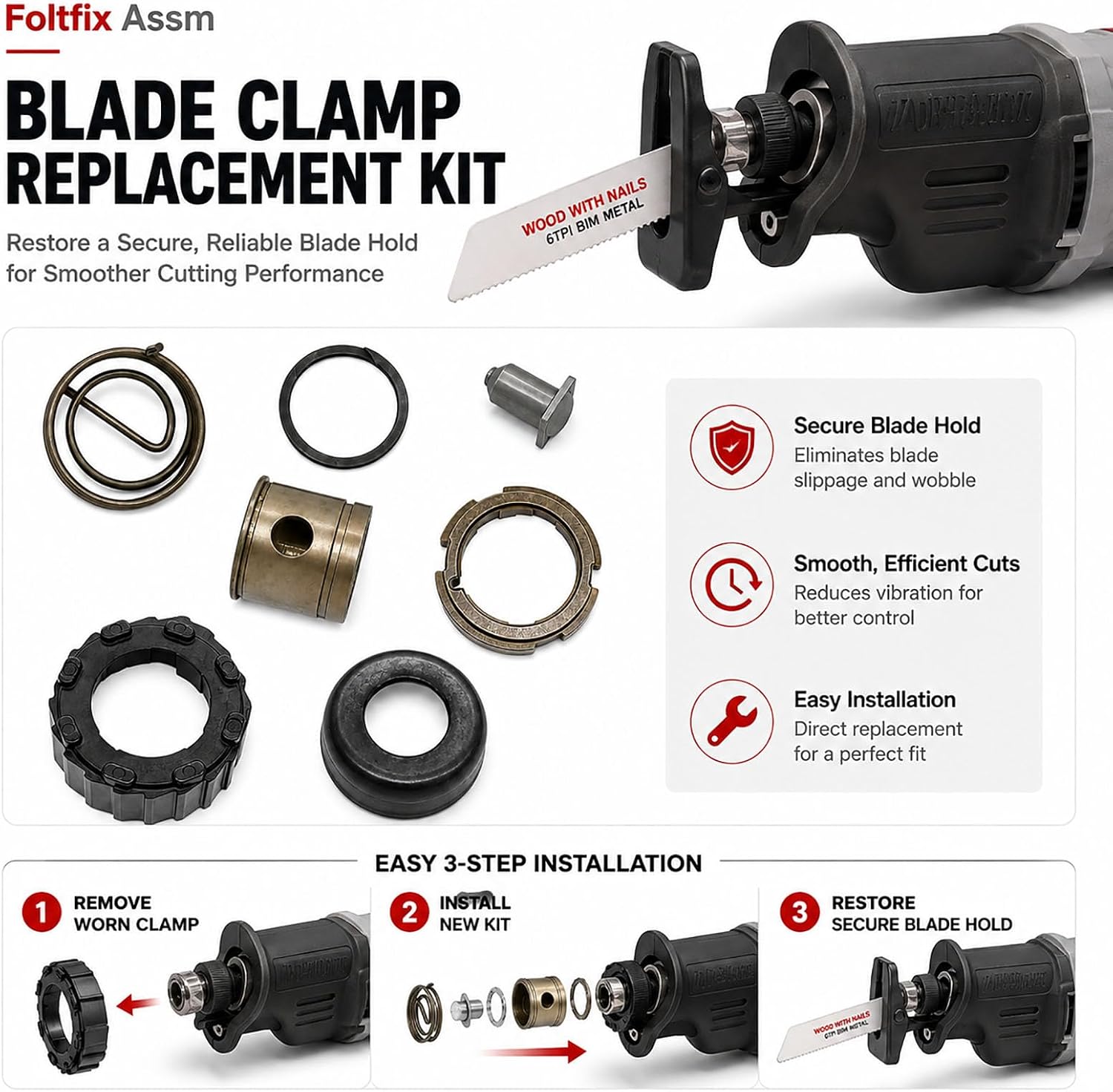 14-46-1062 Replace for Milwaukee 6509-31 6519-31 6523-21 6538-21 image 4