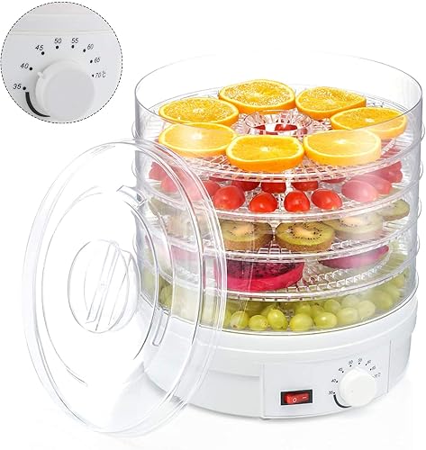 Youyijia 5 Tray Food Dehydrator Machine with Adjustable Temperature