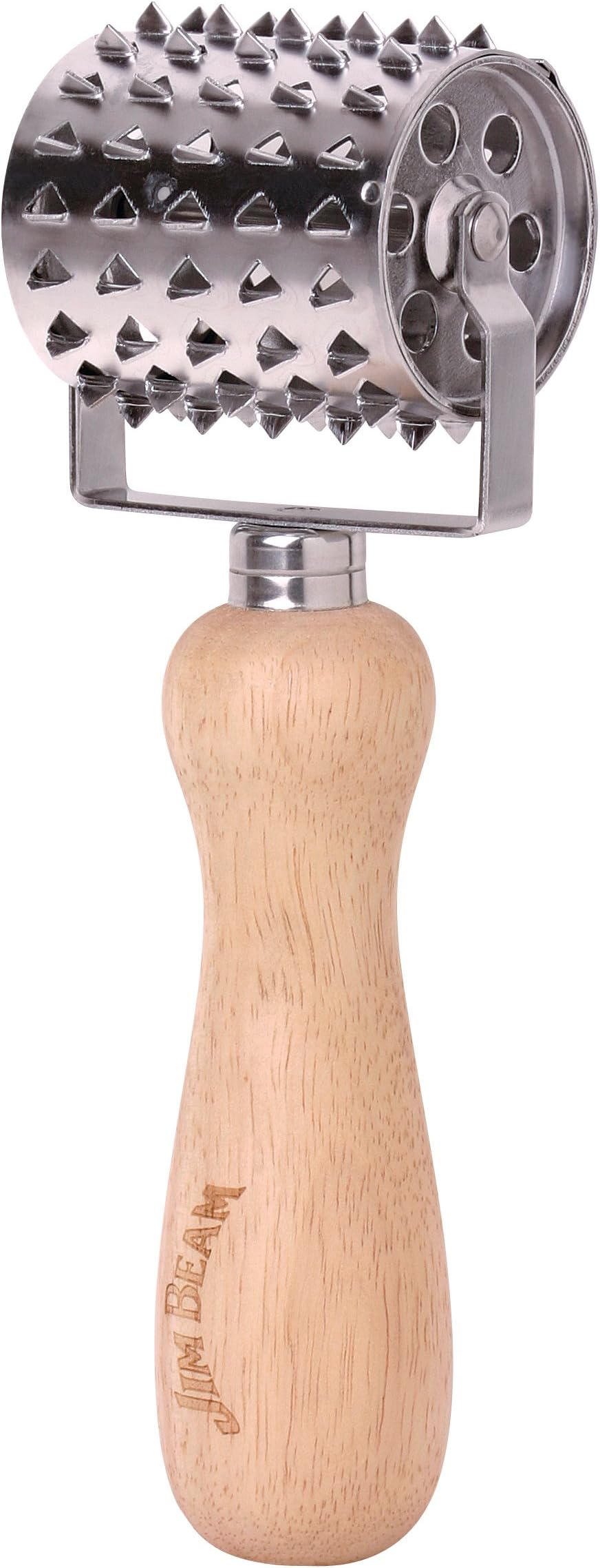 Style Asia Jim Beam JB0150 Rolling Vintage Style Meat Tenderizer, Silver