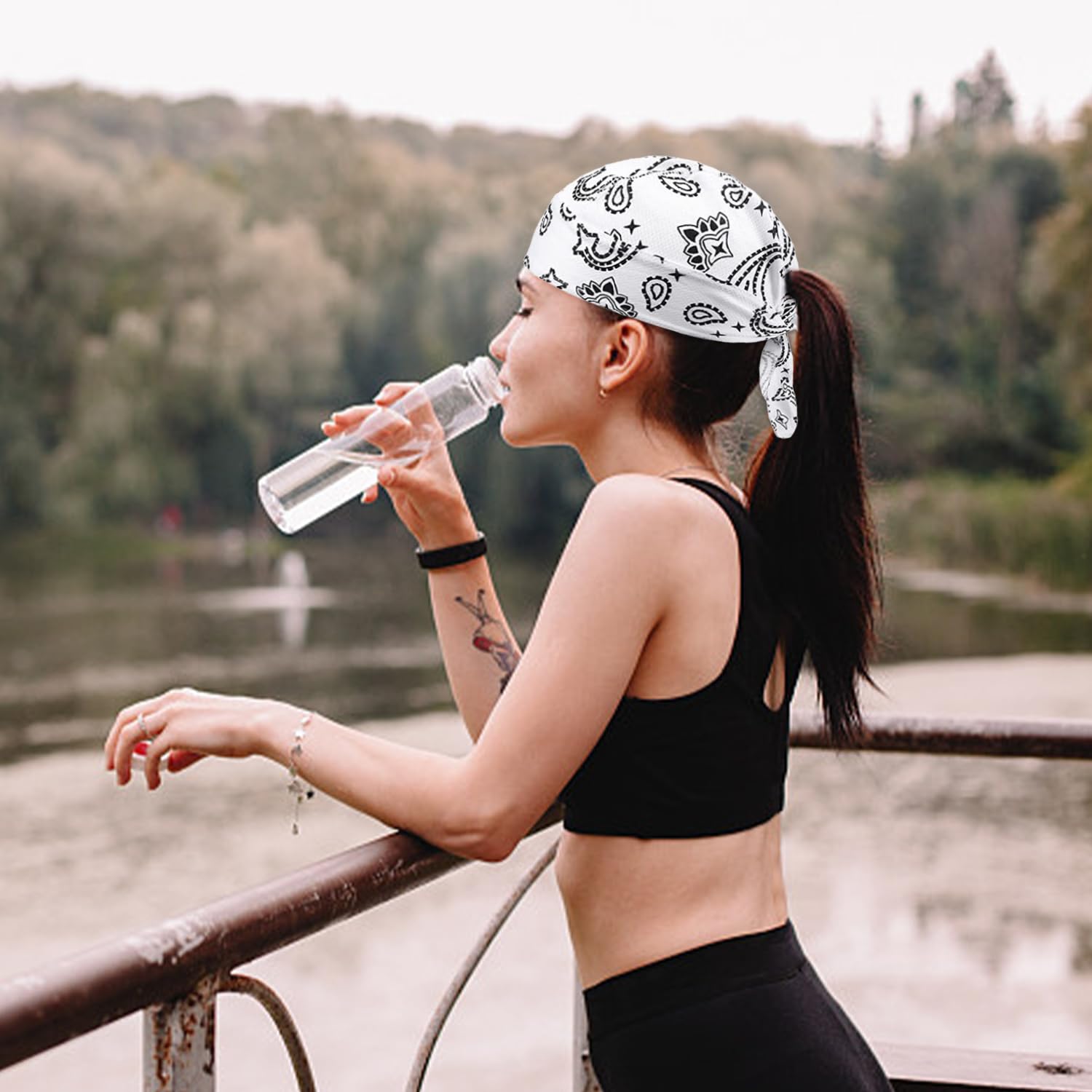 3 Pezzi Di Maglia Protezione Solare Copricapo, Ad Asciugatura Rapida E Design Traspirante, Sport Dispositivi Di Protezione, Adatto Per La Protezione Solare Esterna.