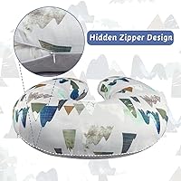 Vista 4 de TANOFAR Funda de almohada de lactancia, 1 paquete, funda elástica extraíble para almohadas de lactancia, ultra suave, se adapta perfectamente a