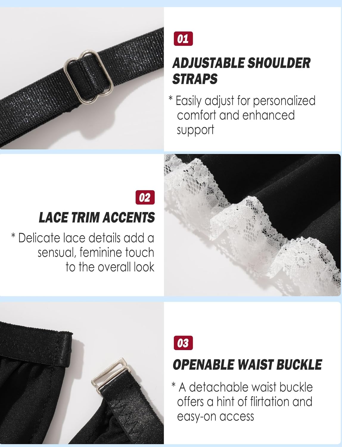 Sexy Maid Lingerie for Women French Maid Cosplay Costume Lace Roleplay Outfit Apron