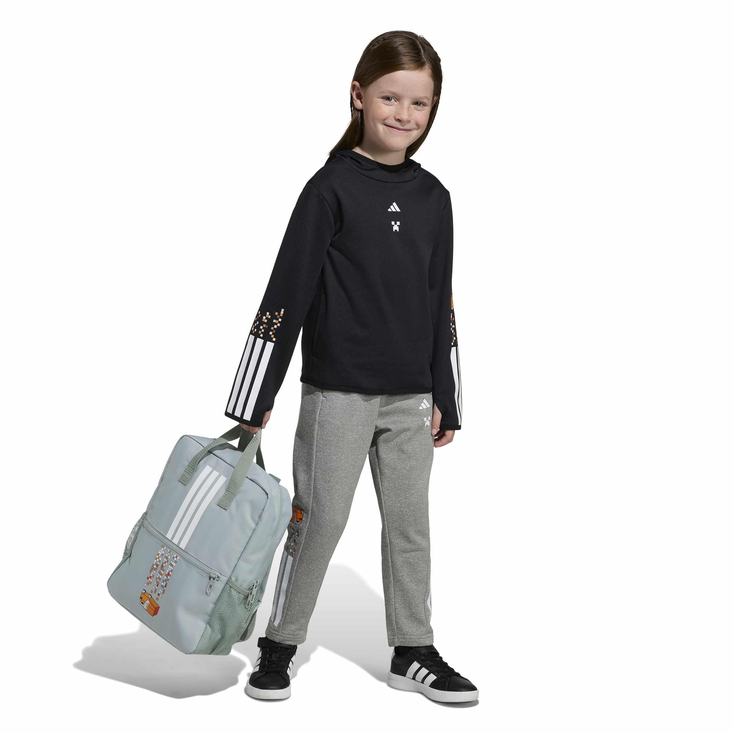 adidas Unisex Kids Minecraft Training 3-Streifen Hoodie