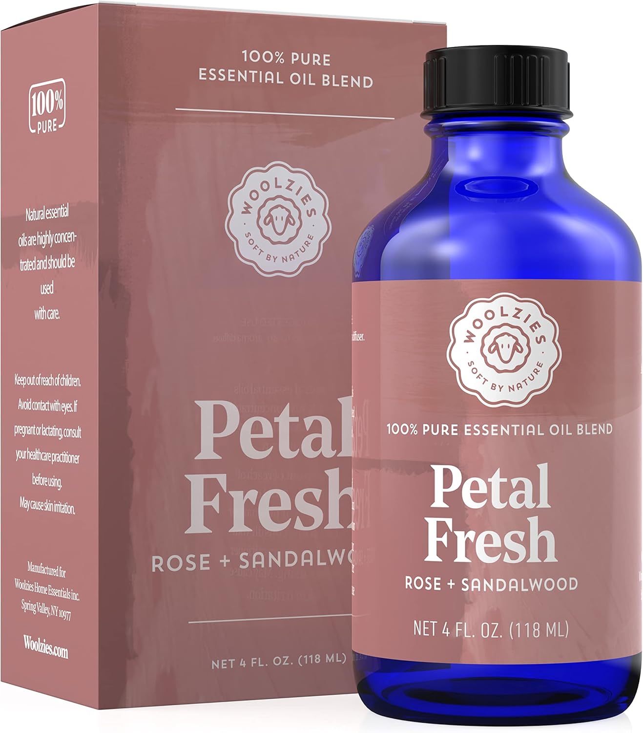 Woolzies Petal Fresh Essential Oil Blend Rose & Sandalwood Therapeutic Grade Oil Blend Use