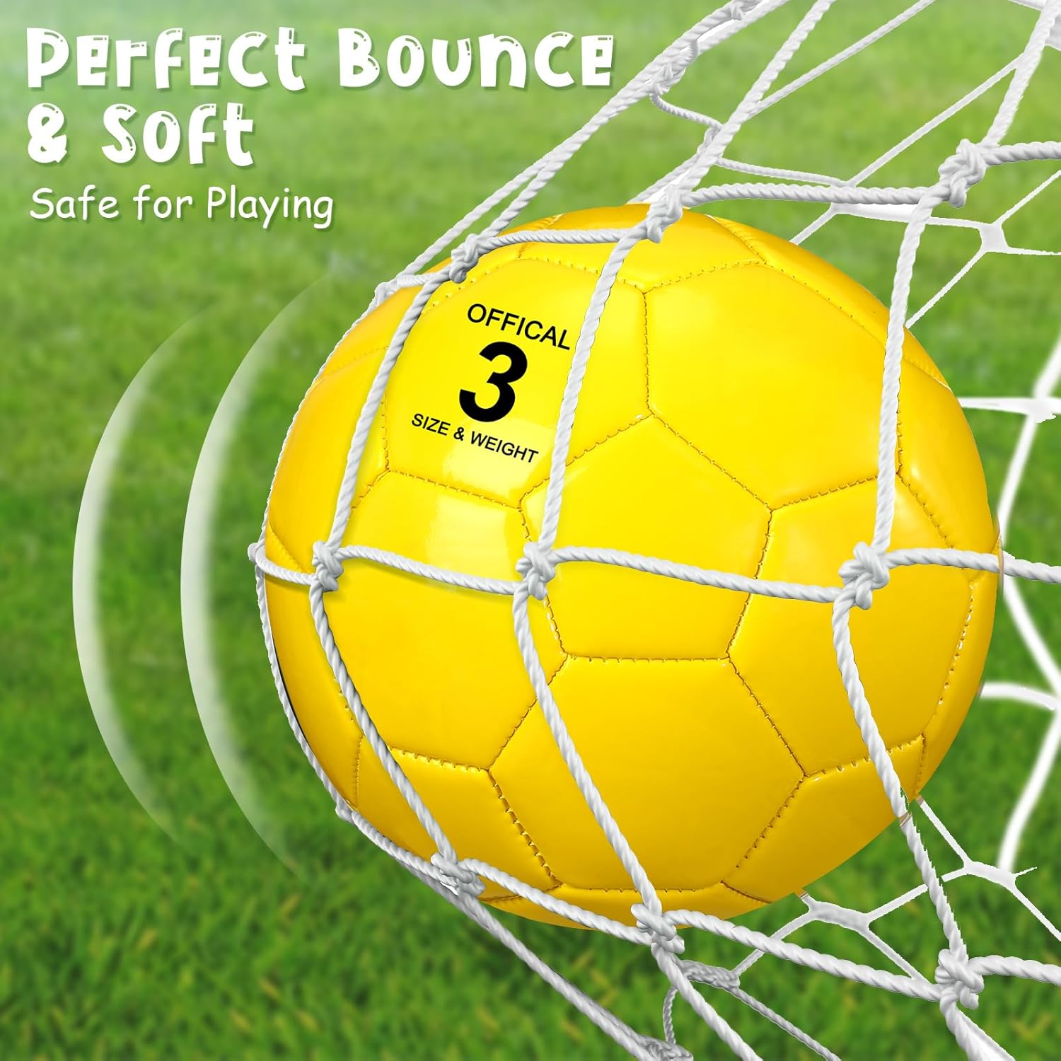 HyDren 6 Pack Soccer Balls Bulk with Pump, Colorful Practice Soccer Balls for Kids & Youth, Indoor Outdoor Training, Games Back to School - Image 5