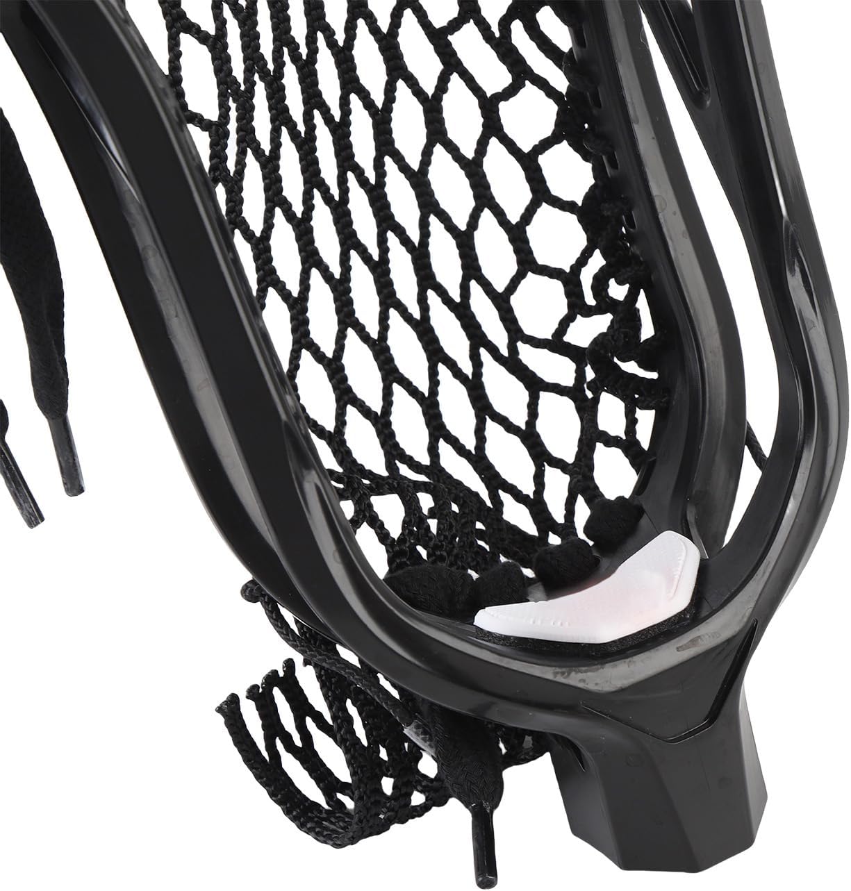 Cryfokt Powerful Nylon 2F FaceoffLacrosse Head Strung with Type 4f Mesh, Strung Lacrosse Head for Competition Offensive Defensive Strategies with Various Lacrosse Equipment