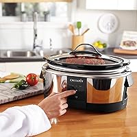 Vista 8 de Crock-Pot Olla de cocción lenta programable de 6 cuartos de galón y calentador de alimentos funciona con Alexa, acero inoxidable (2139005)