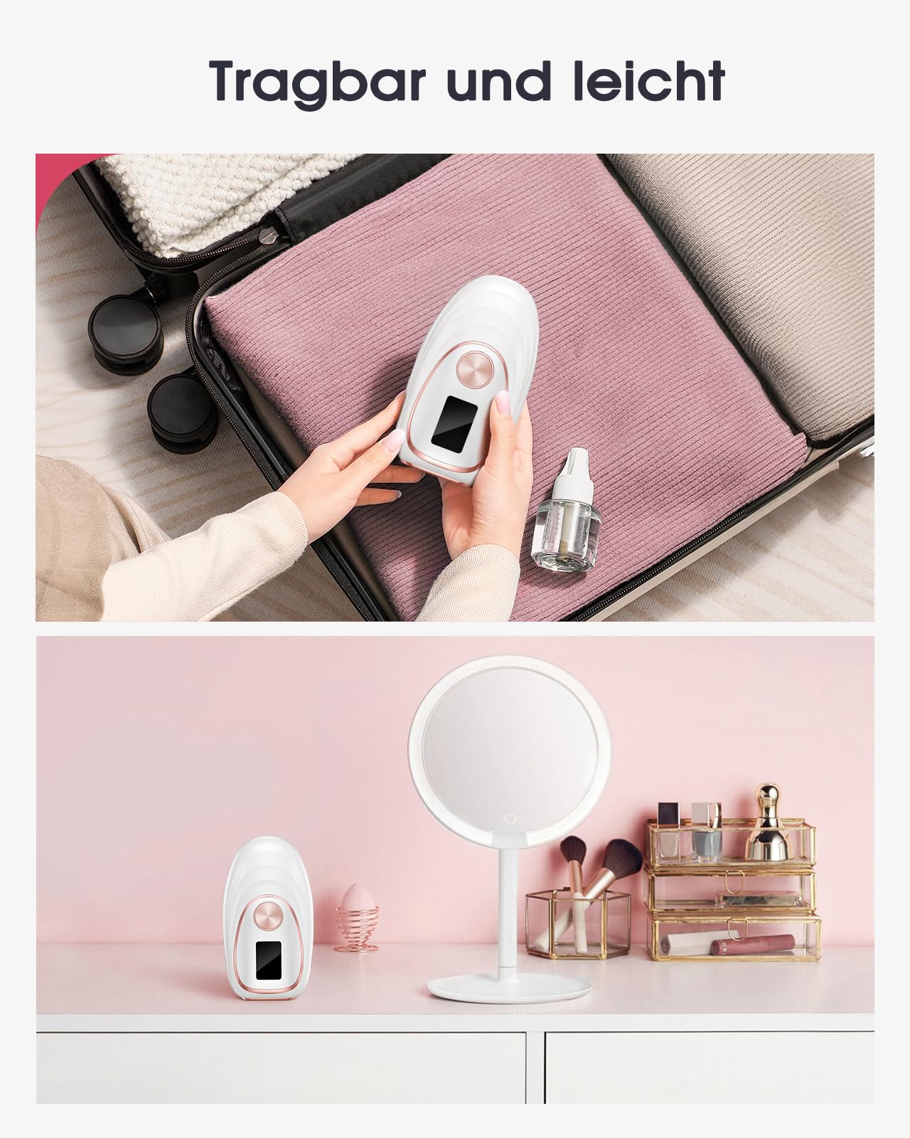 Depiladora de Luz Pulsada IPL con Función de Enfriamiento, 999,900 Flashes, 5 Nivel de Energía, Depiladora Láser Indolora para Mujeres, Hombres, Rostro, Axilas, Piernas y Cuerpo Bilanco