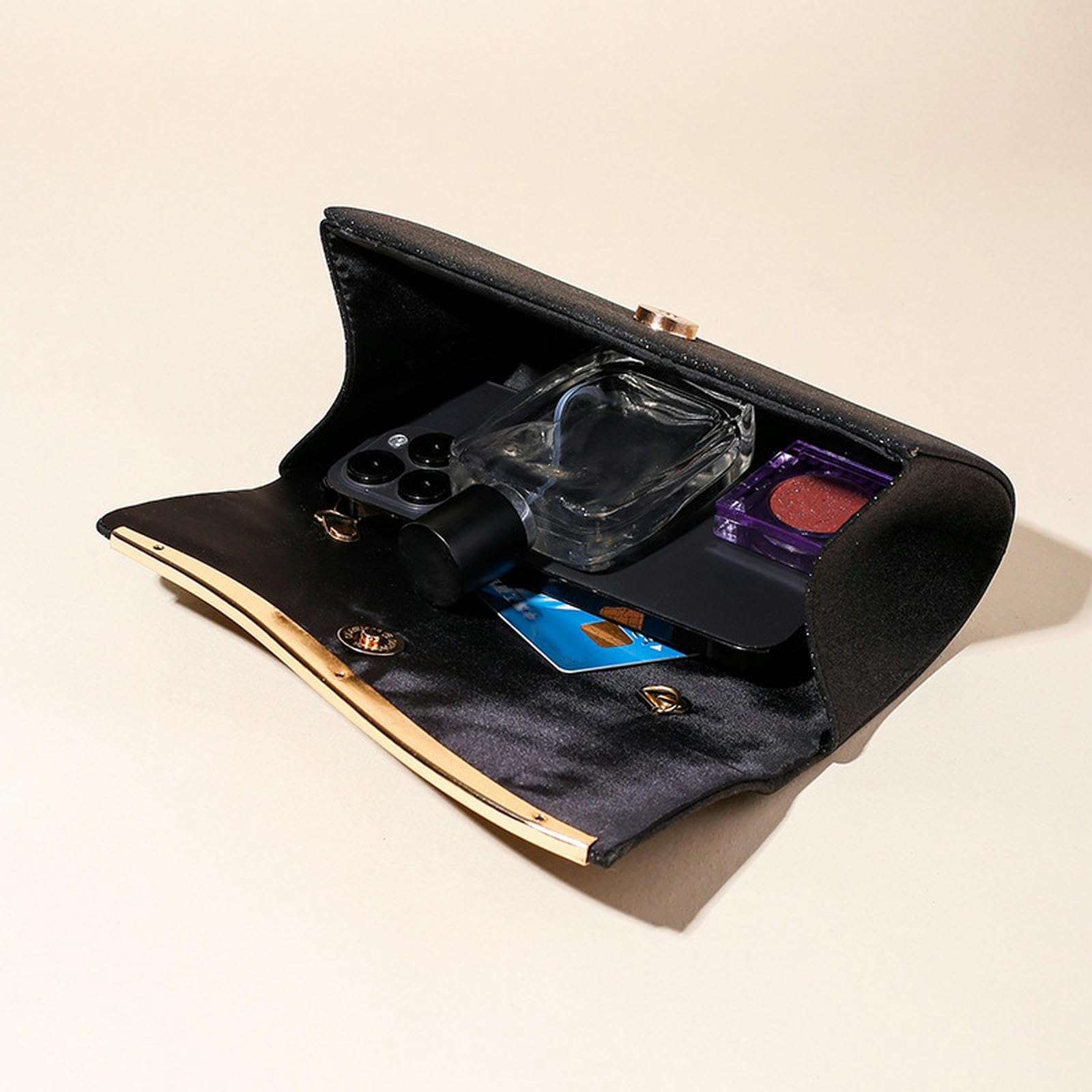 Damska torebka z uszami torebka wieczorowa brokat materiał High-end nisza Crossbody torba