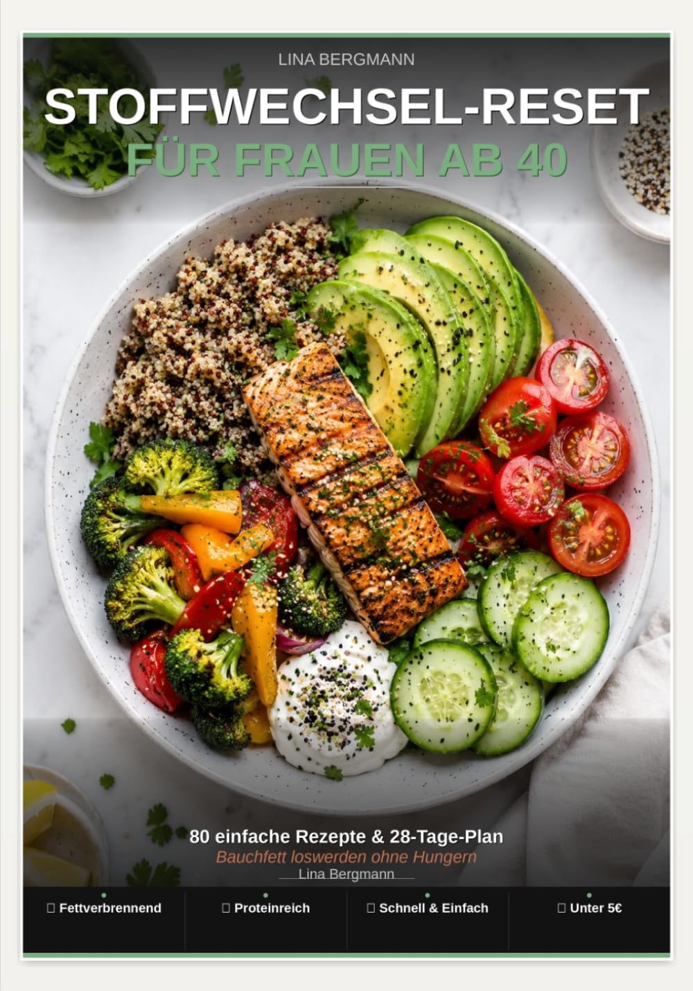 Stoffwechsel-Reset für Frauen ab 40: 80 einfache Rezepte & 28-Tage-Plan – Bauchfett loswerden ohne Hungern