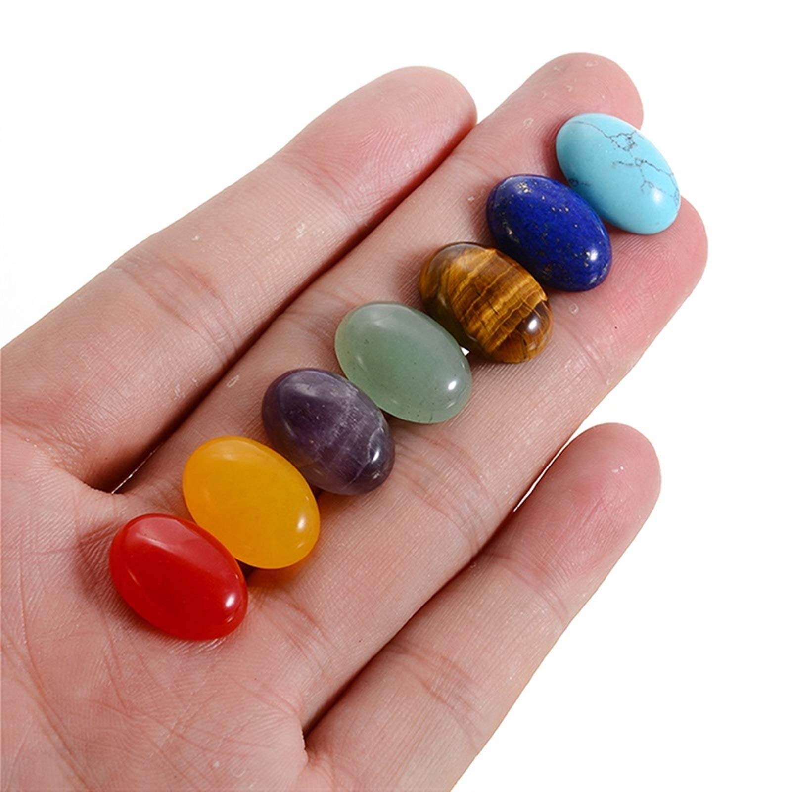 Amazon.co.jp: 天然石 1セット7チャクラストーンナチュラルチャクラ