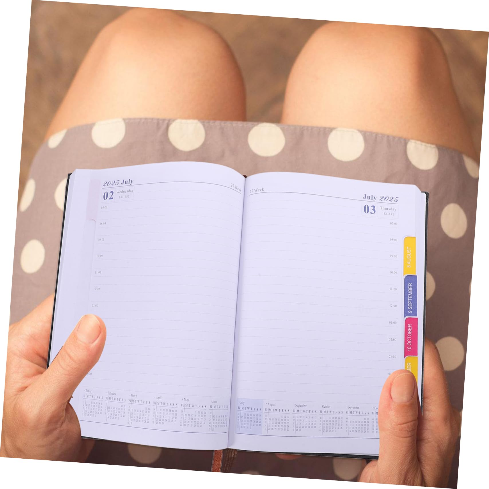 Housoutil 5 Pezzi Planner Accademico Compatto e Leggero Agenda Settimanale Mensile e Giornaliera Design e Funzionale per Studio e Lavoro