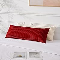 Vista 608 de UGASA - Juego de 2 fundas de almohada de terciopelo a rayas, funda decorativa para cojín con cremallera oculta para el hogar, sofá, dormitorio