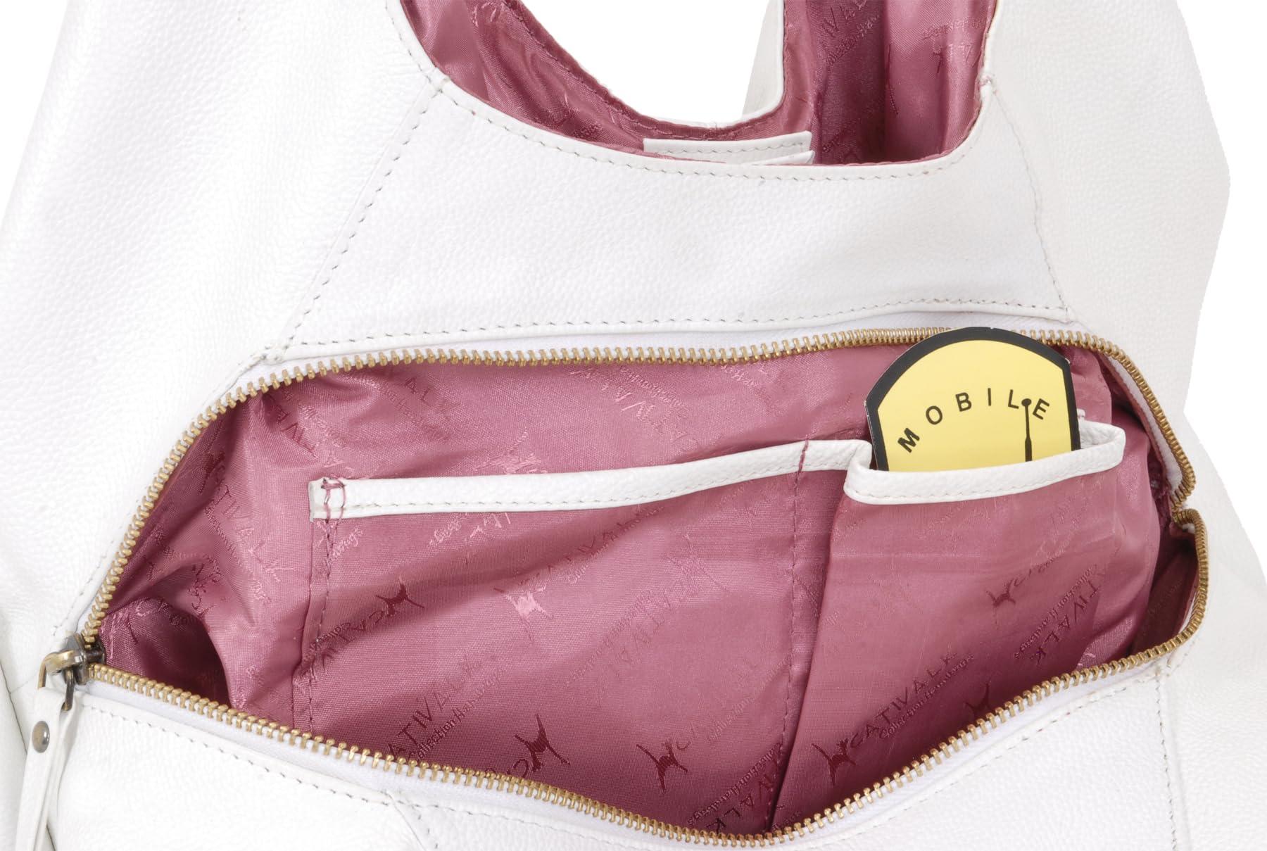 Catwalk Collection Handbags - Grande Borsa a Spalla in Pelle - Tote Bag Donna - Borsa a Mano - Multi Scomparti - Alex