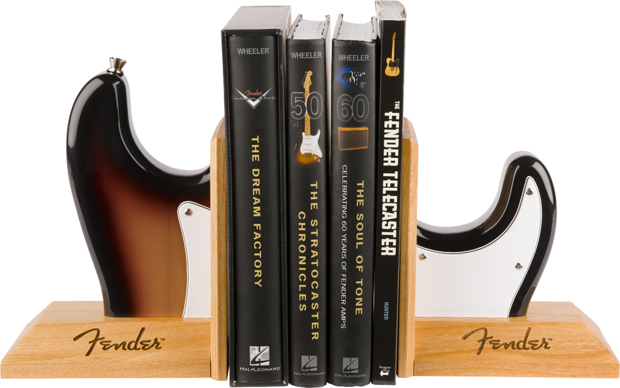Amazon.com: Fender Sunburst Strat Body Bookends Bundle with Picks