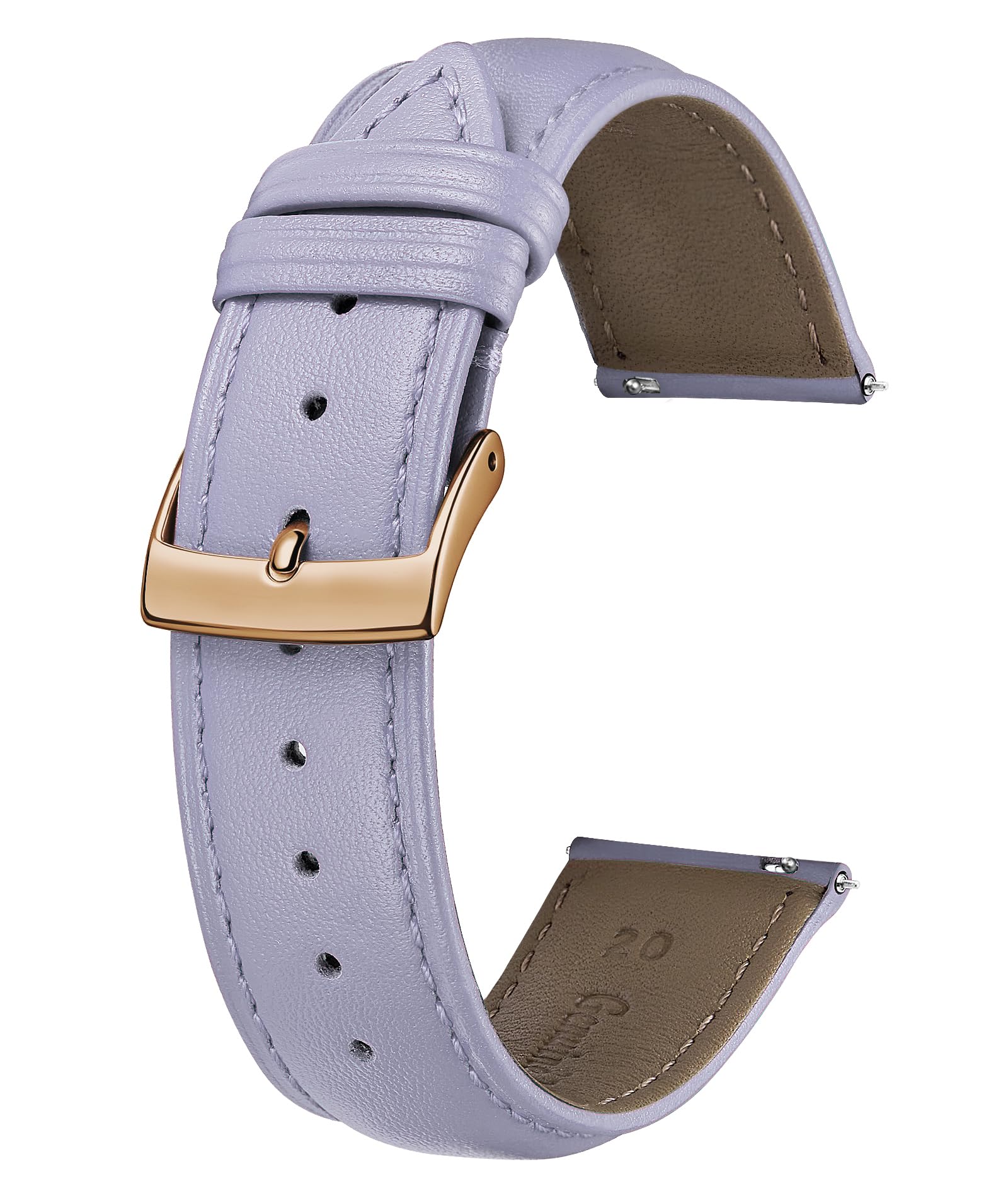 BINLUN Leather Watch Bands Quick Release Premium Calfskin Replacement Watch Strap Multicolors Watchbands for Men Women 12mm 14mm 16mm 18mm 19mm 20mm 21mm 22mm