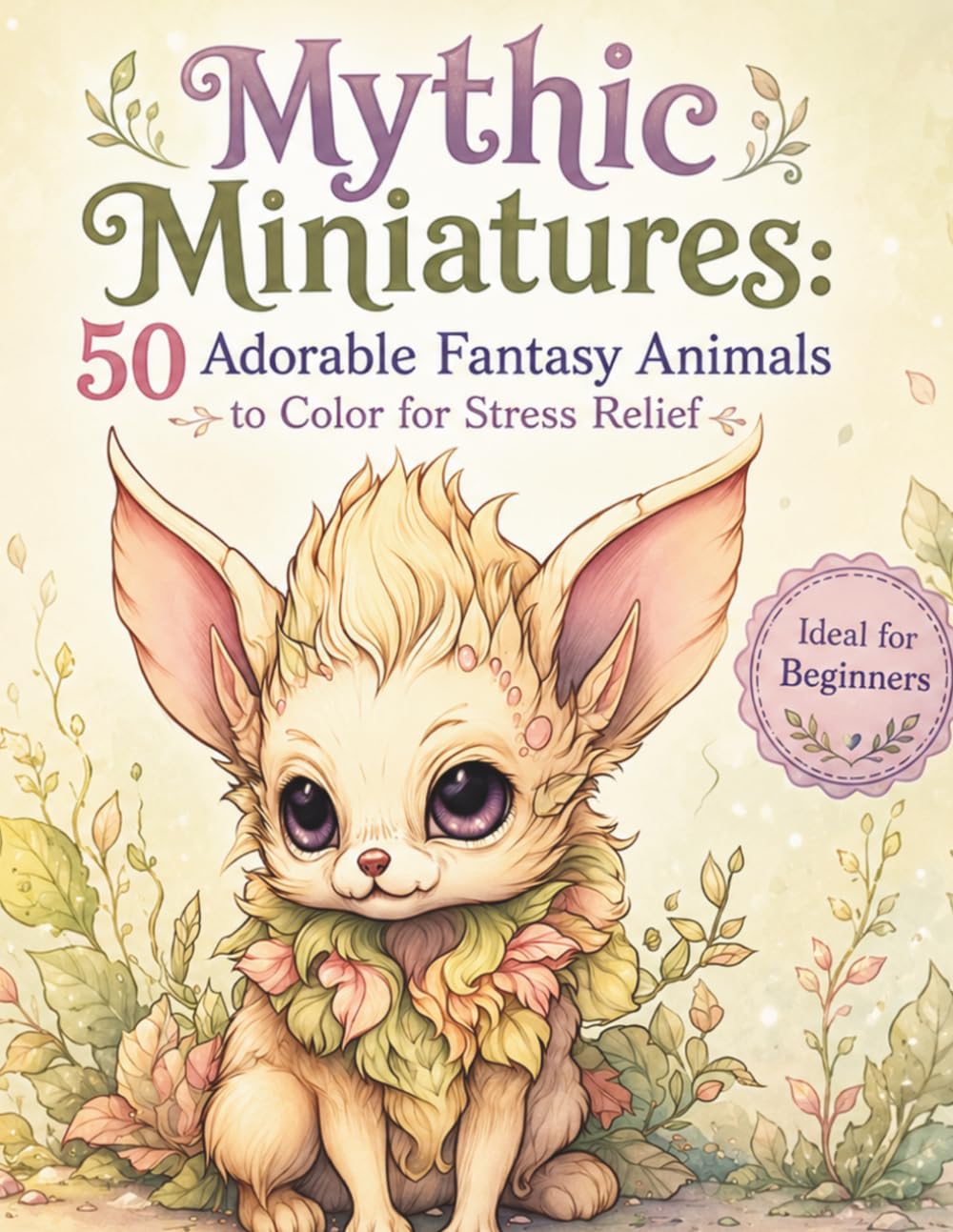 Mythic Miniatures: 50 Adorable Fantasy Animals to Color for Stress Relief. Ideal for Beginners. (Cozy Creatures Series)