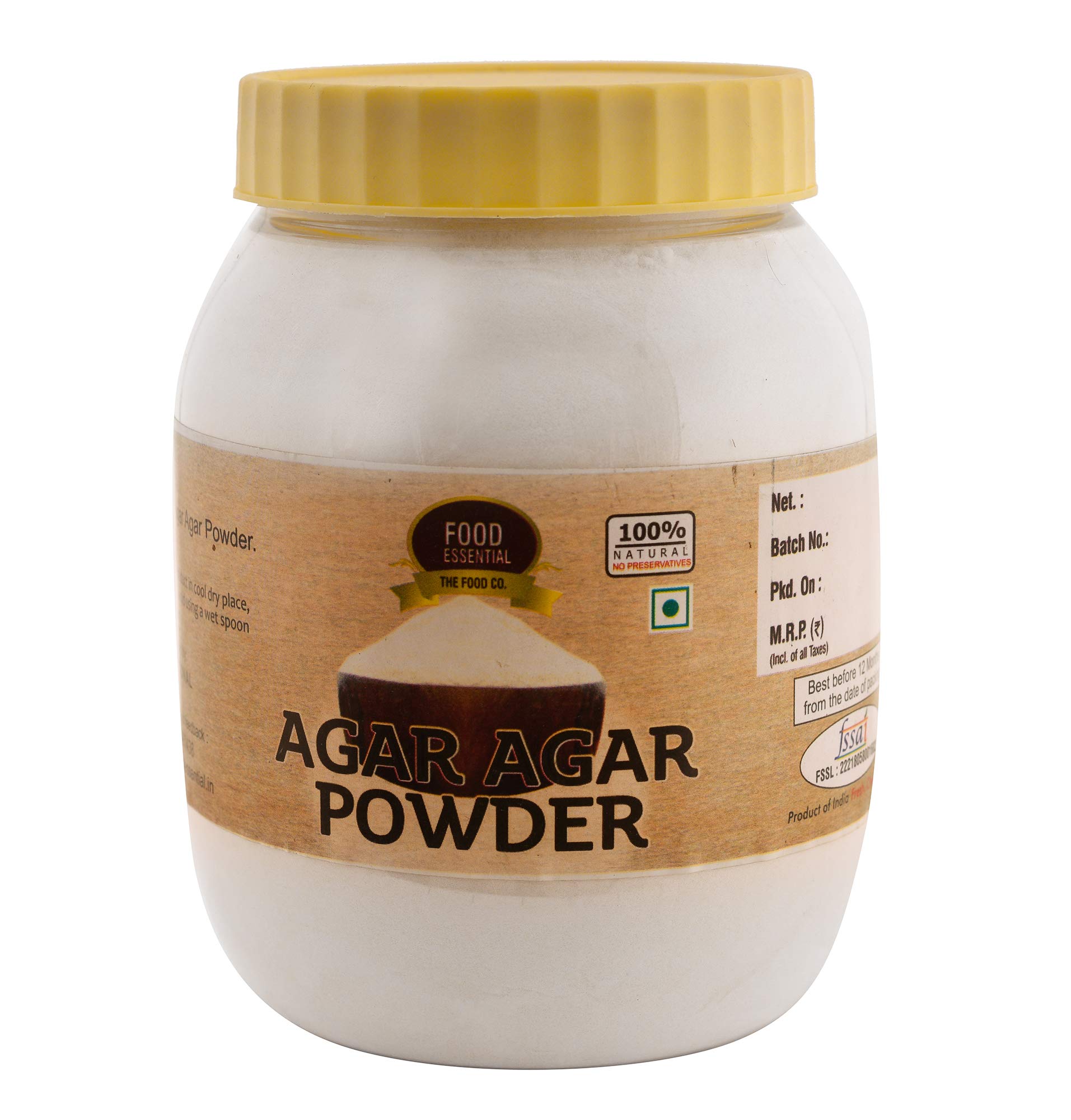Food Essential Agar Agar Vegetarian Gelatin Powder 500 gm.
