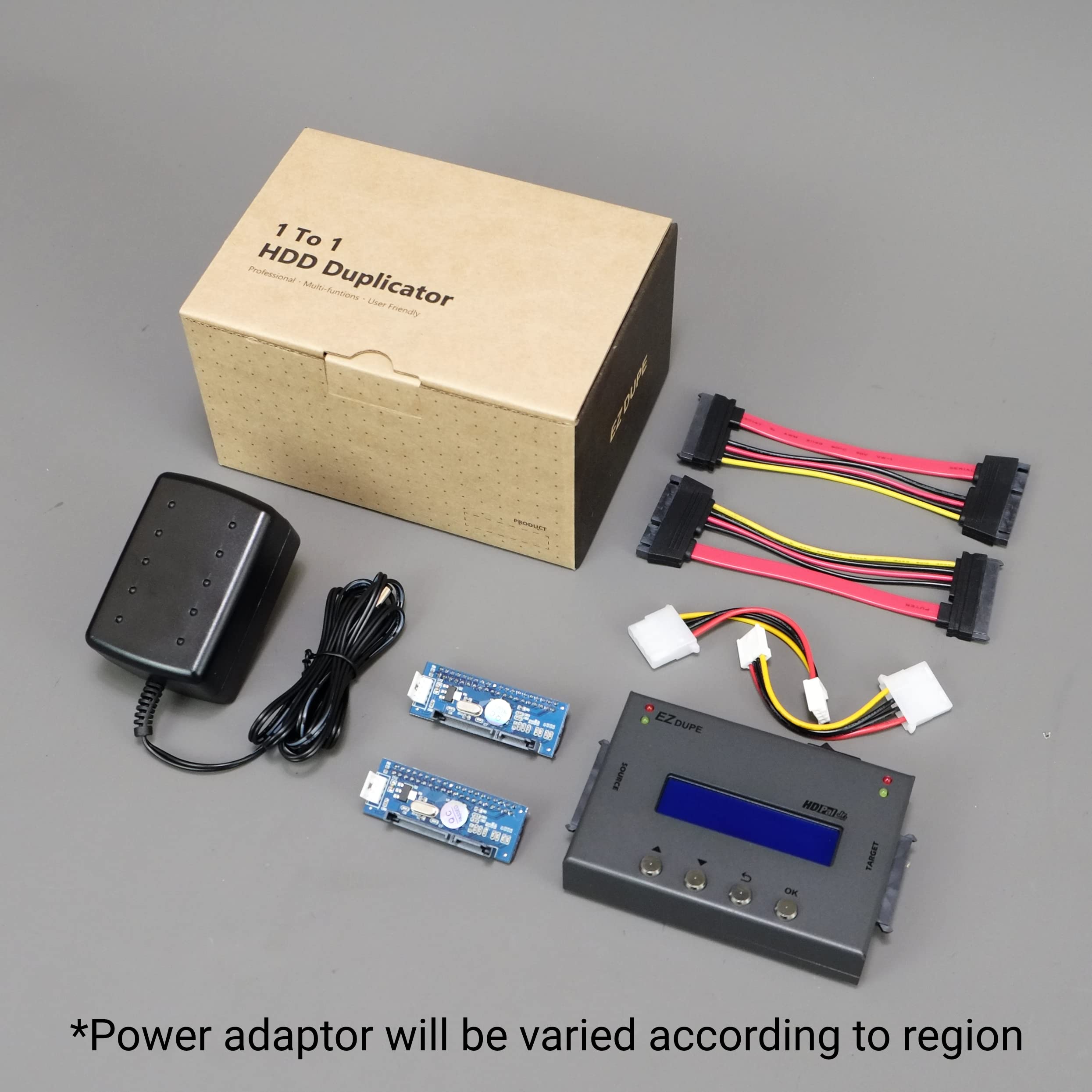EZ DUPE 1:1 Duplicador de Disco Duro (HDD SSD) – Clonador de Copia de Seguridad de Imágenes y Eliminador de Datos (HD PAL Jr.)