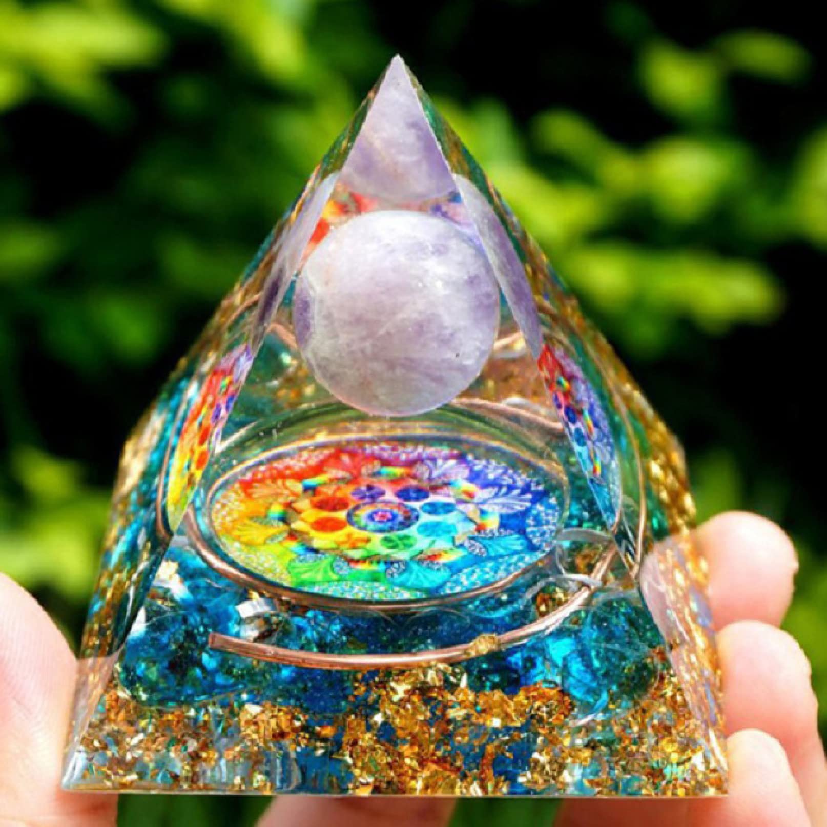 Amazon.co.jp: 天然水晶 ツリー オブ ライフ オルゴン ピラミッド