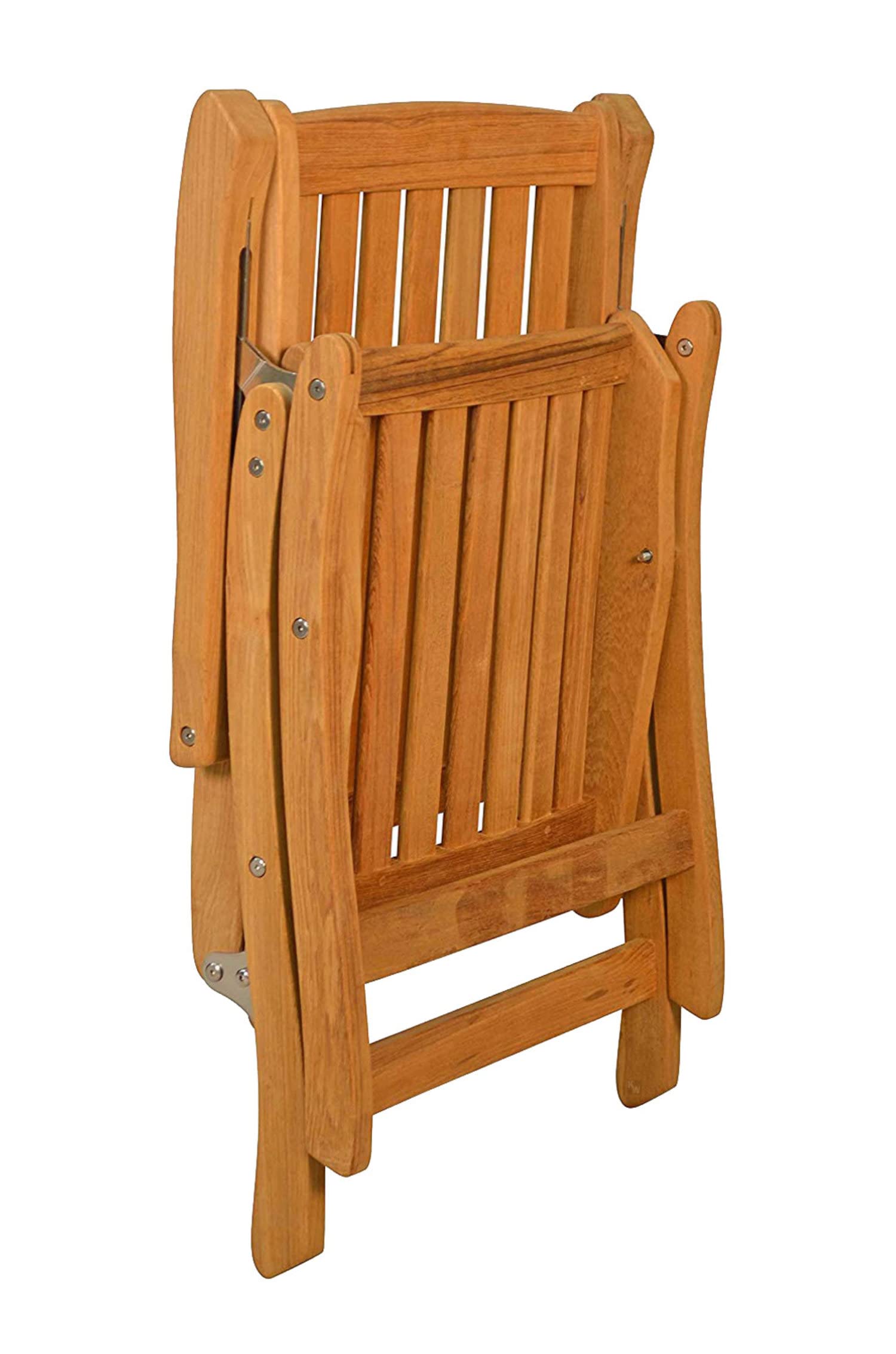 Kai Wiechmann Hochlehner Pisa Teak-Holz für Garten wetterfest klappbar verstellbar