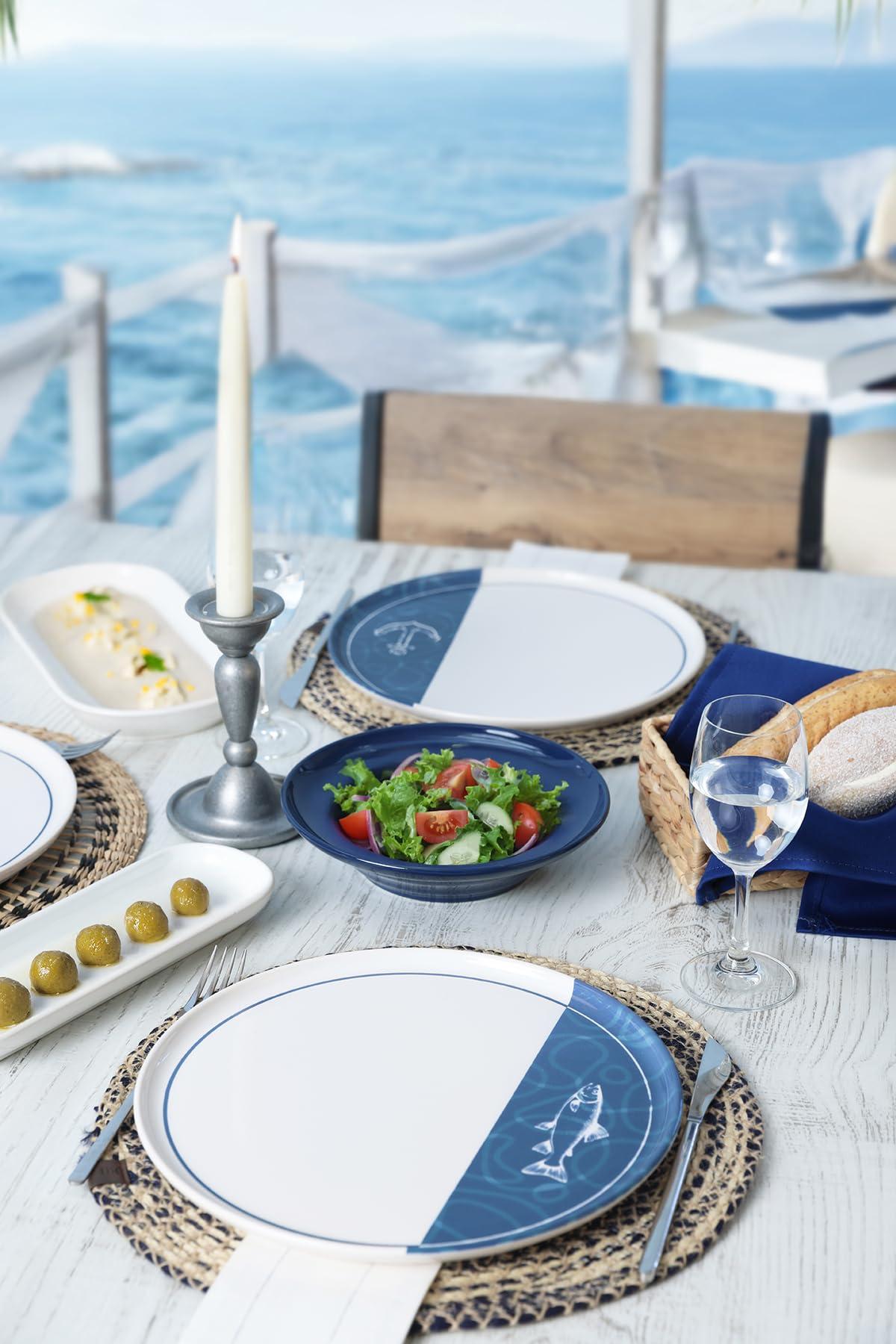 Keramika Bodrum Serisi Nordıc Servis Tabağı 28 Cm 6 Adet 22914-17