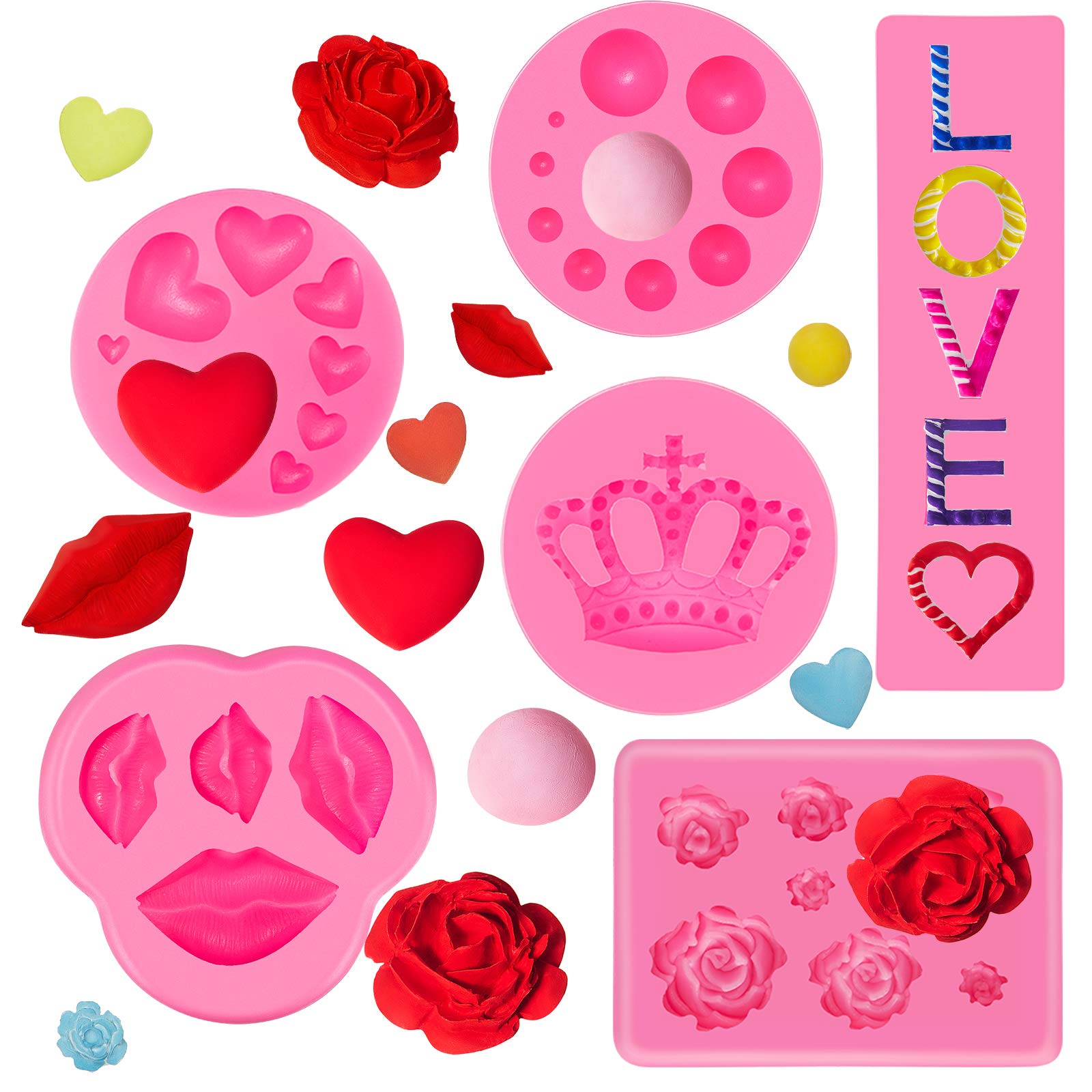 Moule silicone cœur et lèvres pour vos gâteaux de Saint-Valentin