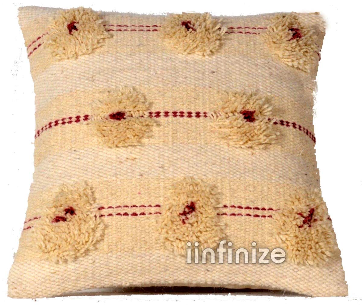 Housses de coussin Kilim haut de gamme rustiques en laine de coton pour intérieur et extérieur