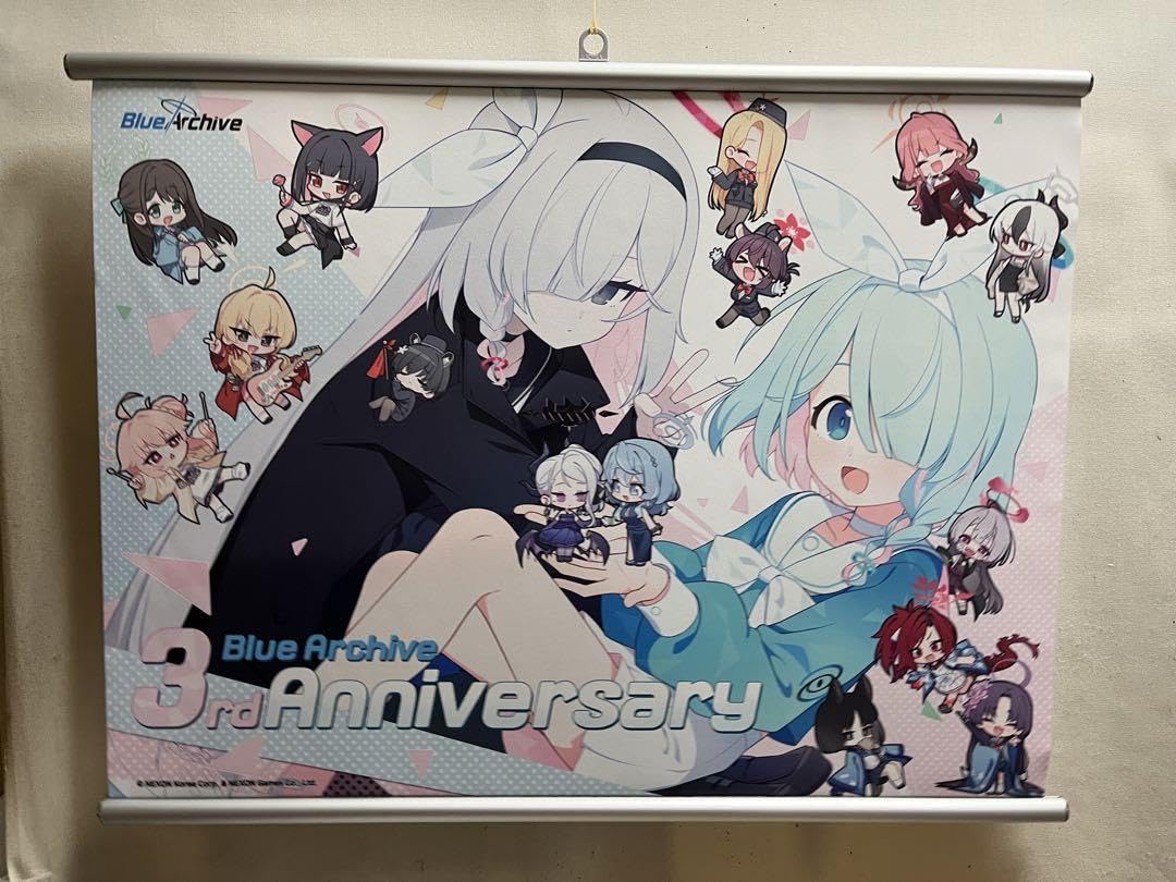 【新品未開封】海外限定　ブルーアーカイブ3周年　タペストリー Amazon.co.jp: 未開封 海外限定 ブルーアーカイブ3周年 タペストリー