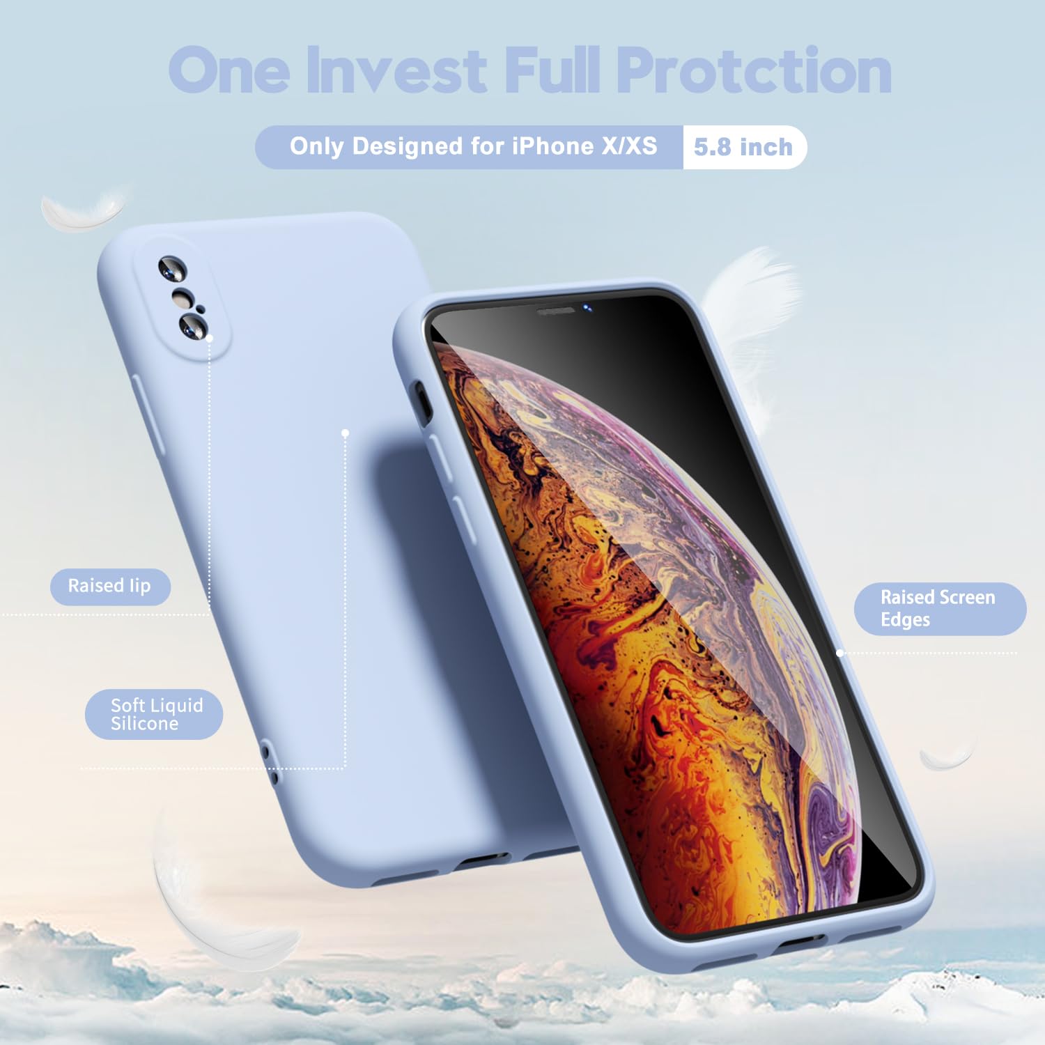 oakxco for iPhone 16 Pro Max Case Liquid Silicone, Soft Rubber Gel Elegant Aesthetic Basic Simple Cover, Cute Thin Slim TPU Matte Solid Color Plain Smooth Case for Women Girl, Light Pink — view 590
