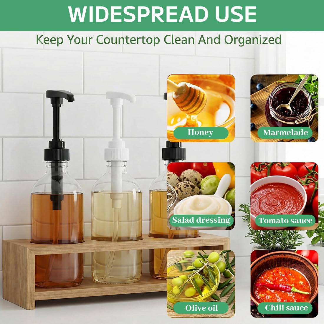 4 Pcs pompa dosatrice pompa dosatrice per sciroppo Dispenser a Pompa, Dosatore per sciroppo, pompa dosatrice, Dispenser Di Sciroppo Per Drink Succhi, Dispenser per Sciroppi, per Bottiglie