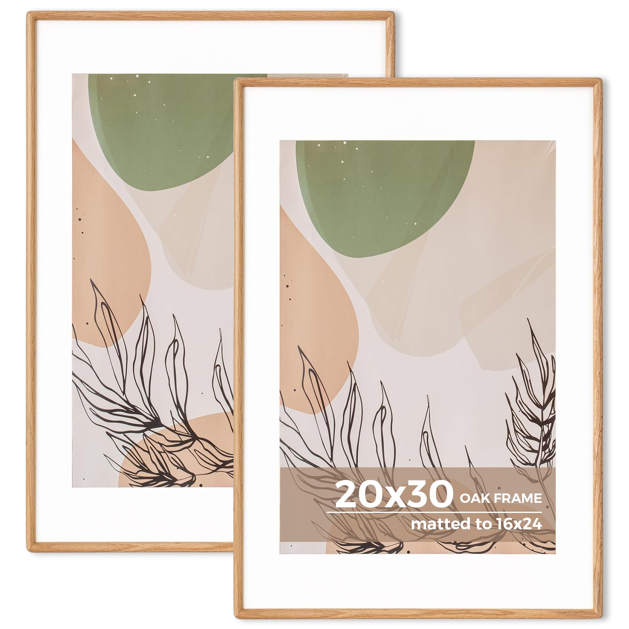 Amazon.com - Axeman 20x30 Oak Frame Set of 2 - Rounded Corner 20 x