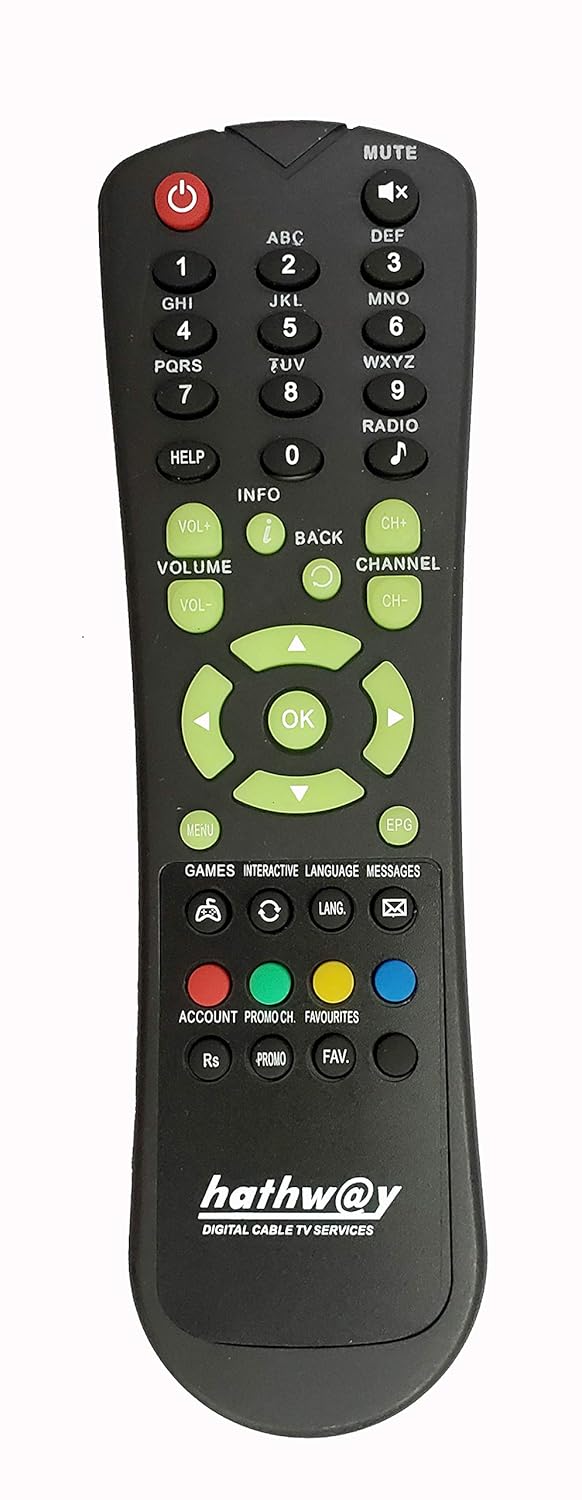 TECVITY Remote for, Hathway Set Top Box. Amazon.in Electronics