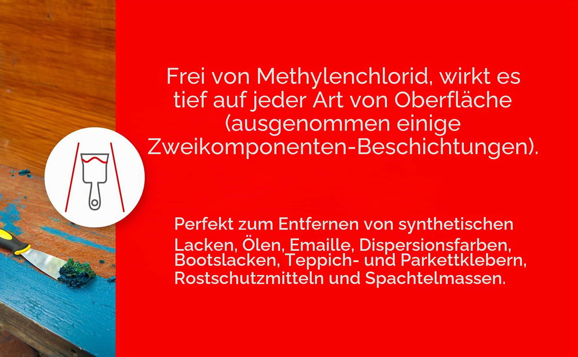 MagazziniGM SVERNIGEL, Universal-Lackentferner, Gel-Technologie, für Holz, Eisen & Wände, Chlorfrei, Tiefenwirkung, Für Vertikale Flächen, 750ml