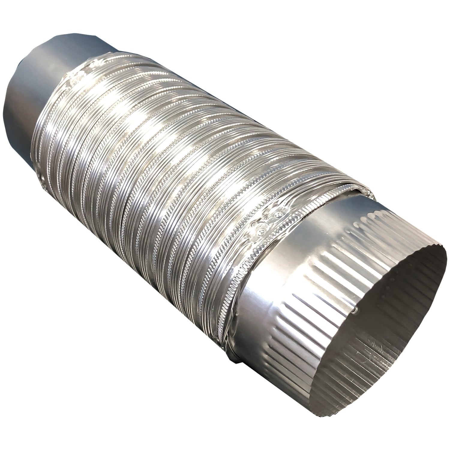 Photo 1 of Speedi-Products EX-AFP 424 4-Inch x 2-Foot Semi-Rigid Push-Fit Duct, Silver