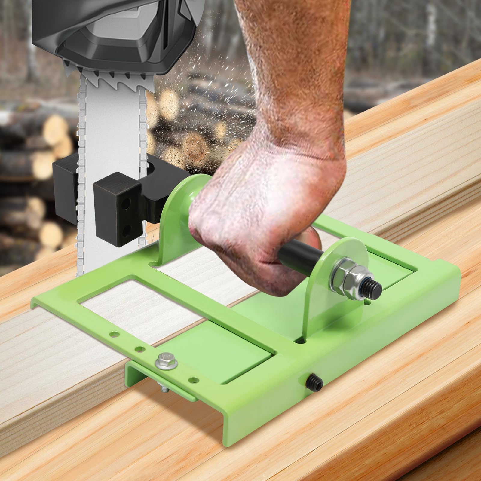 Guía de corte para molinos de motosierra, guía vertical para cortar troncos de árboles, leña, mini accesorio de fresado de madera, accesorio para motosierras handwise mini chainsaw chain