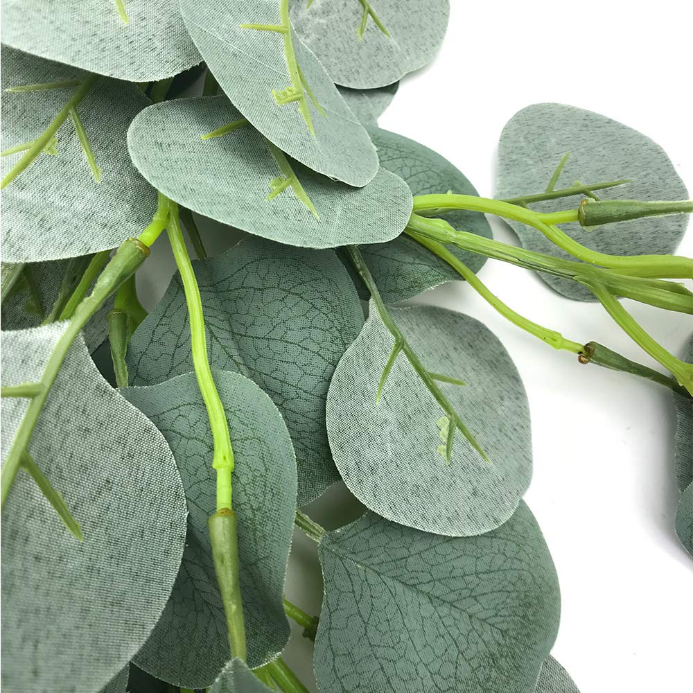 Buy Aisamco Artificial Silver Dollar Eucalyptus Leaves Garland Holiday