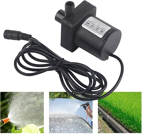 Miniatura 3 de Eujgoov Bomba sumergible centrífuga sin cepillo de la bomba de sumidero de la bomba de circulación 18W 700L/h de DC 12V