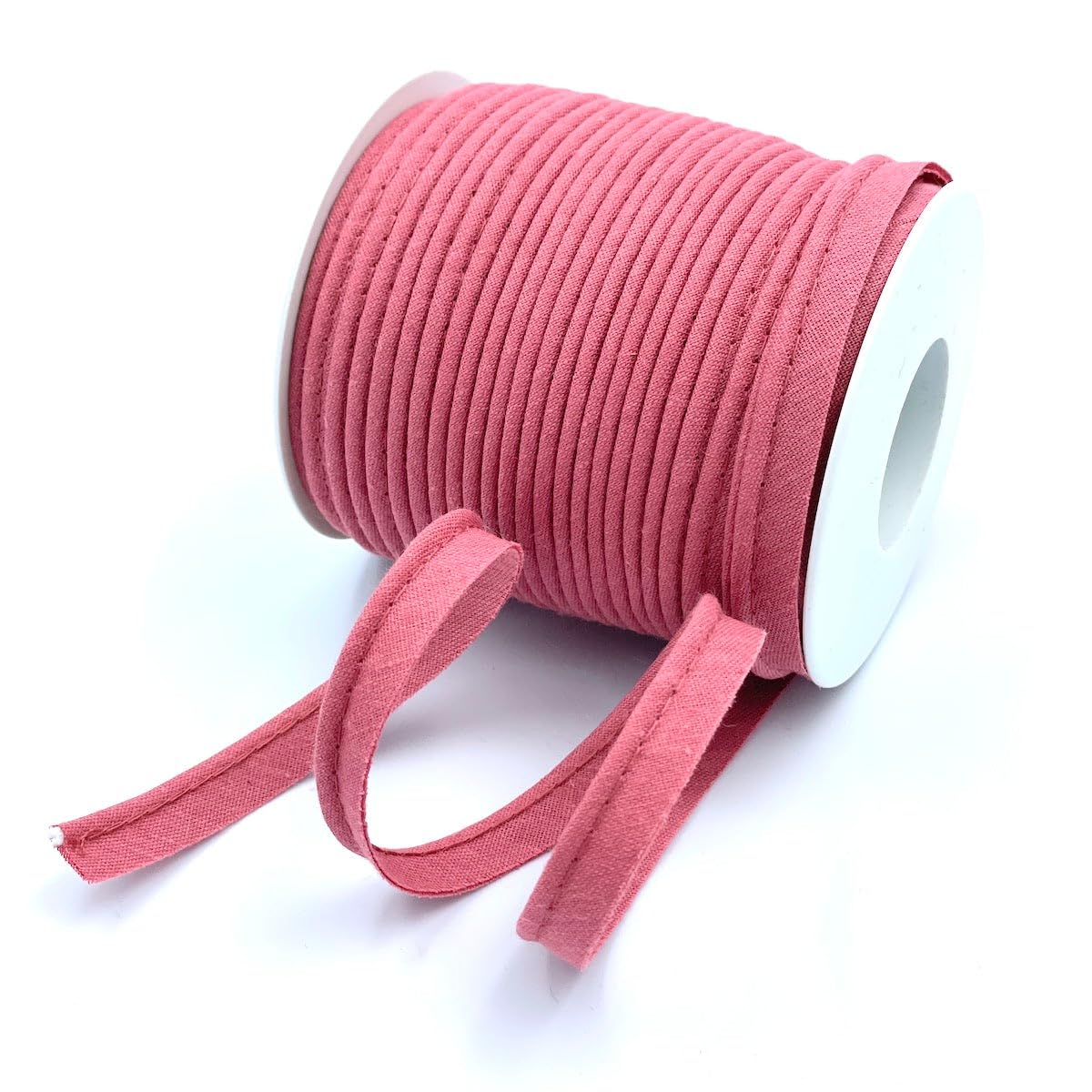 Craft Cult Small 9mm Wide Piping Bias Binding Piped Trim - 25 Metre Roll (73 - Dusty Pink)