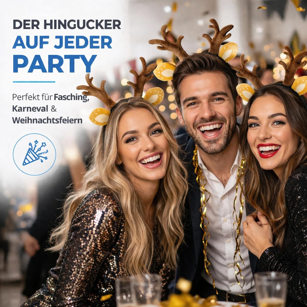 Chapeau de chevreuil bois de cerf carnaval adultes enfants costumes