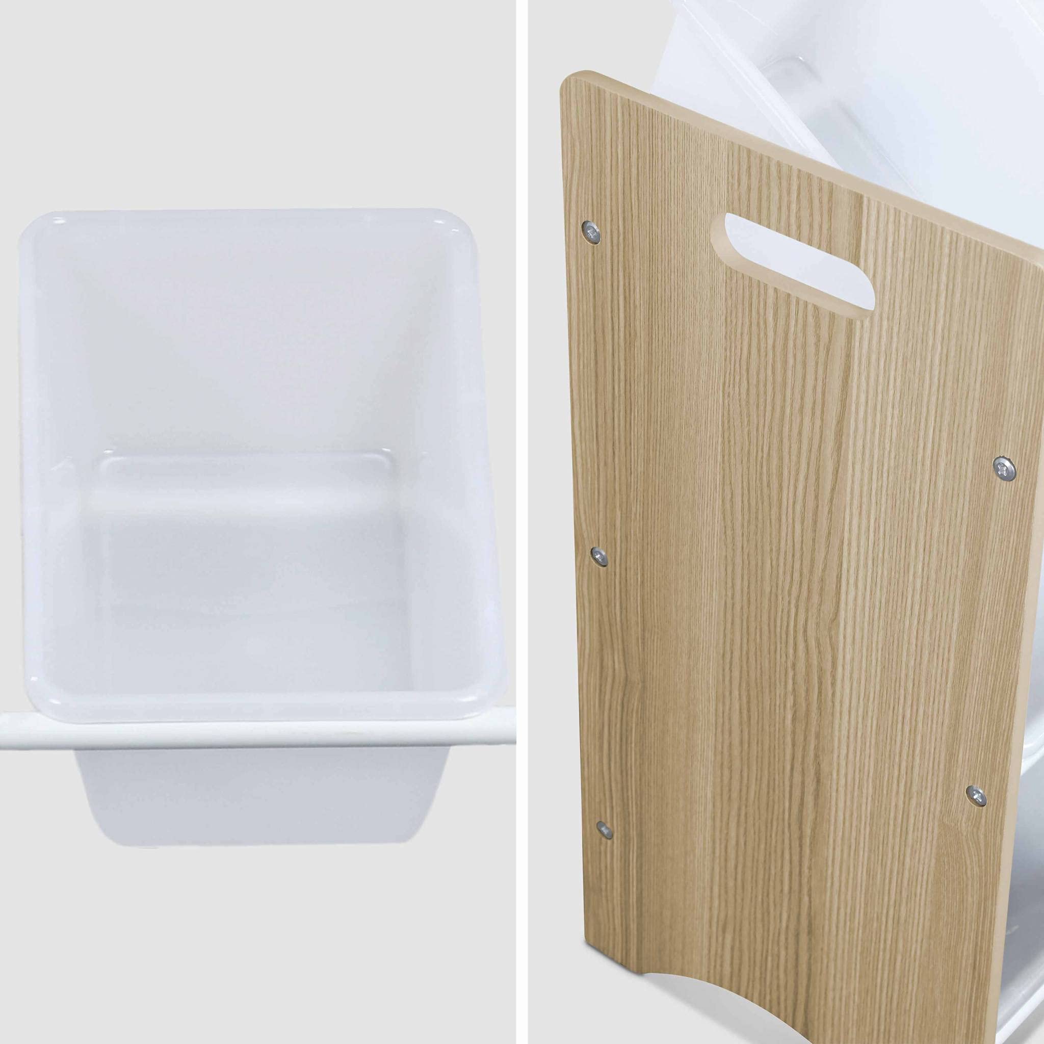 Alice's Home - Meuble de Rangement pour Enfant avec 9 casiers - Tobias - MDF décor Bois Naturel. 64x29.5x60cm