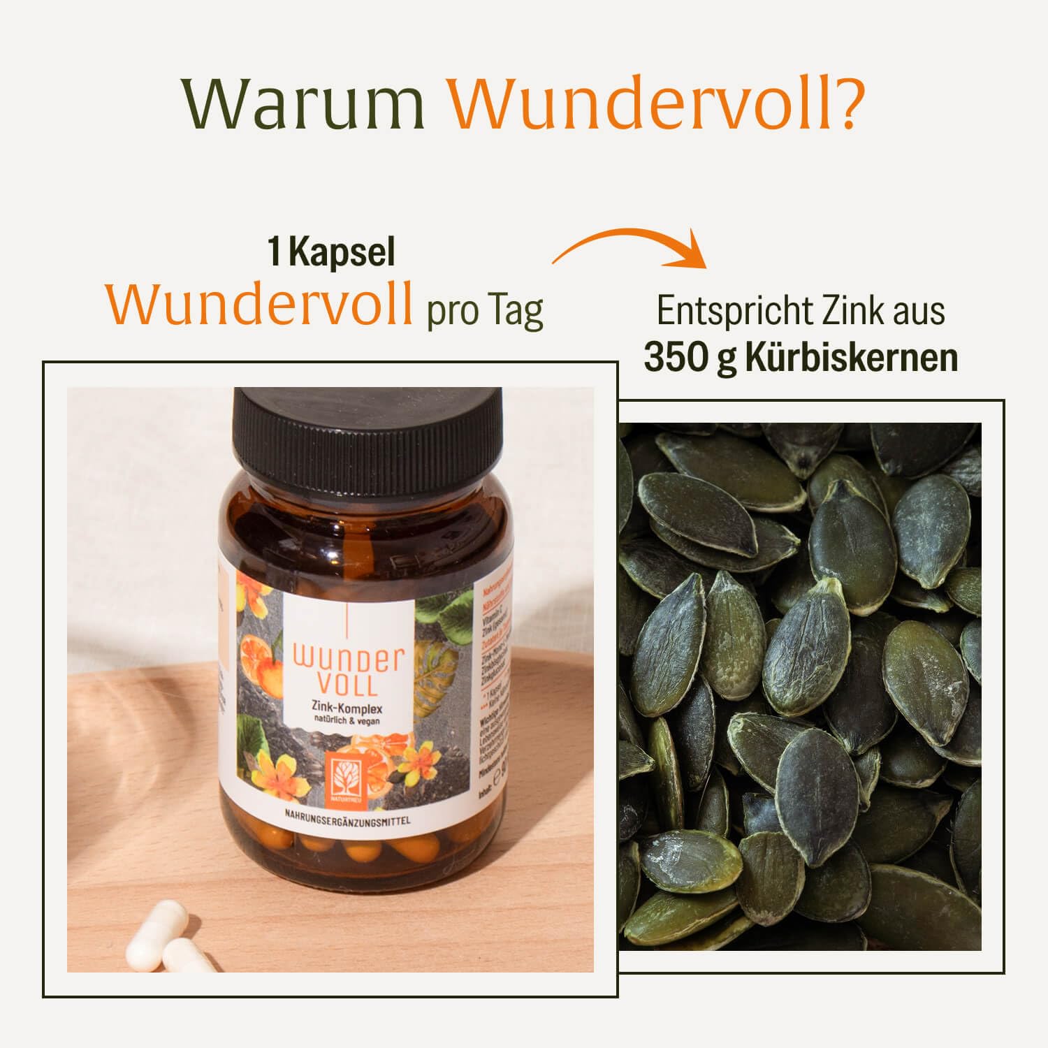 NATURTREU® Zink hochdosiert 25mg - 3-fach Vitamin C Zink Kapseln | 270 Tage Vorrat - Vorteilsbundle 3er Paket - vegan - in Deutschland produziert - Zink Komplex Vitamin C
