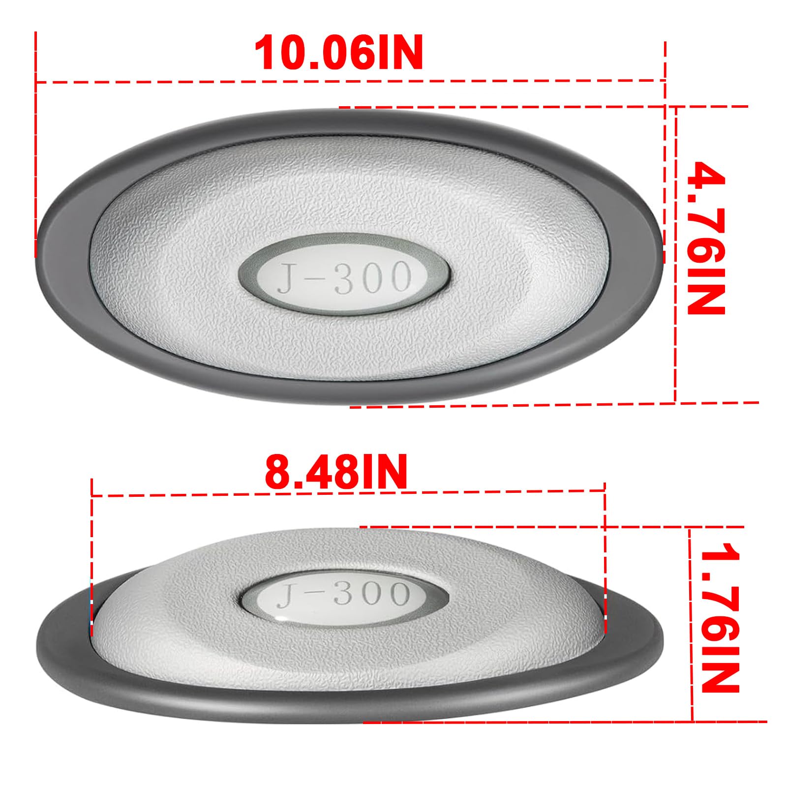 2472-824 - Almohada ovalada de spa y montaje trasero adecuada para jacuzzi serie J-300 2004-2018
