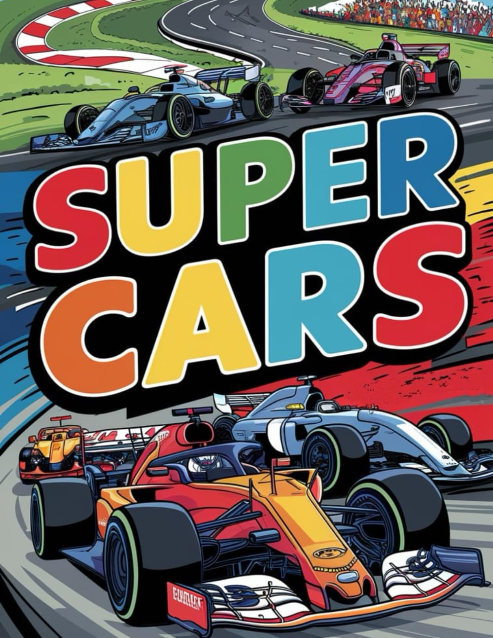 Super Cars: Kids Car Coloring Book