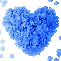 Vista 21 de CODE FLORIST 1100 pétalos de rosa de seda para el día de San Valentín, pétalos de rosa falsos para noche romántica, boda, propuesta de decoración