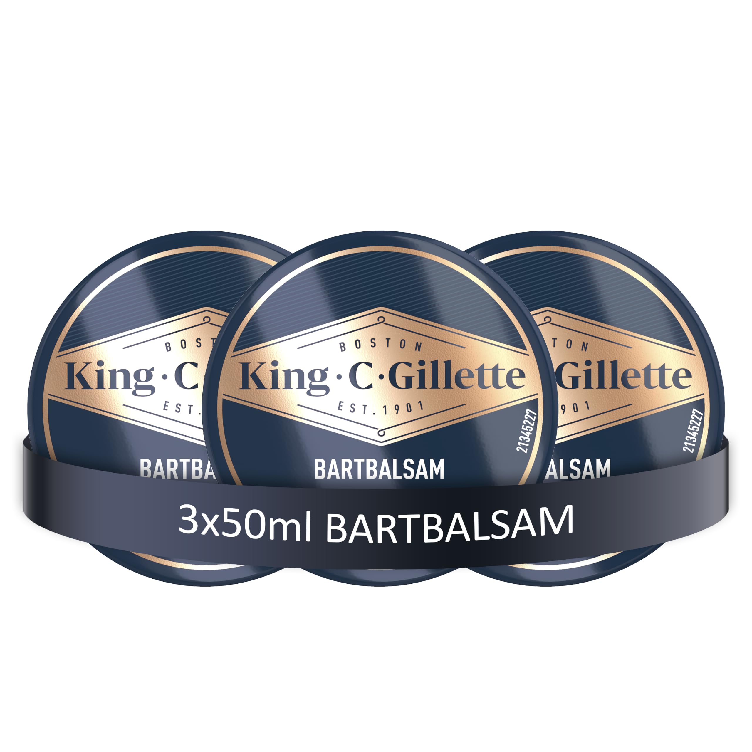 King C. Gillette Bartbalsam für Männer, 3 Packung, 100ml