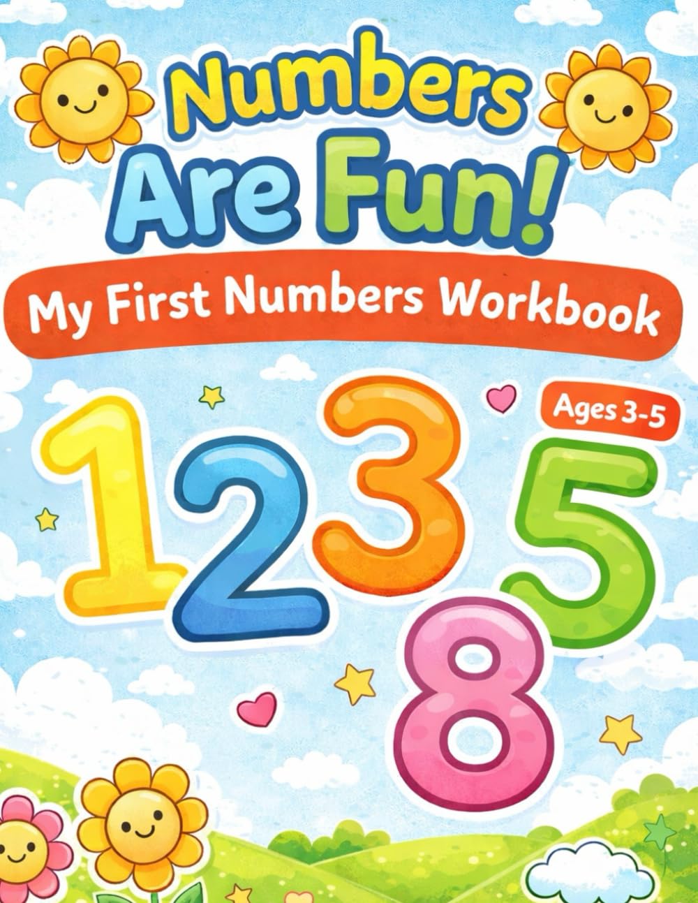Numbers Are Fun!: My First Numbers Workbook for Kids Ages 3–5 Trace, Color, and Learn Numbers 1–9 with Fun Activities
